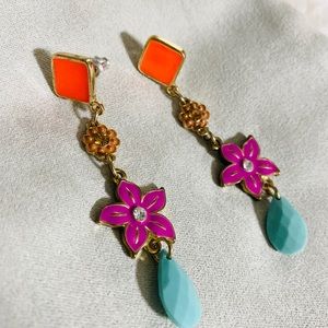 Bright colored earrings
